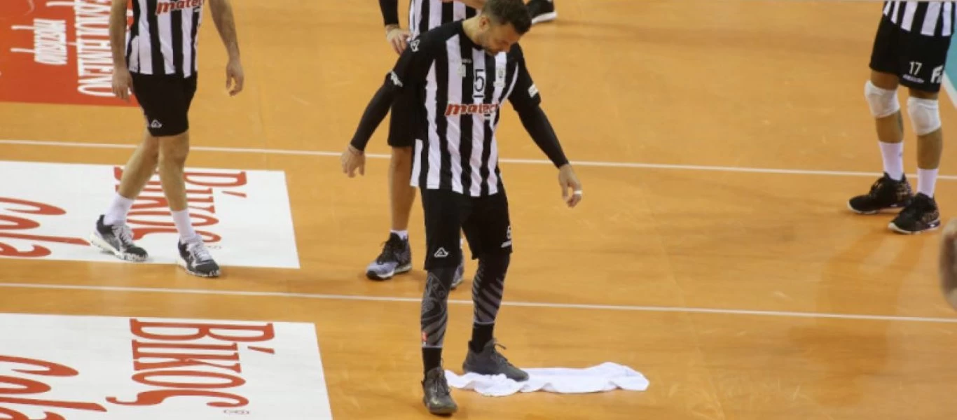 Βόλεϊ: Οριστική διακοπή στο ΠΑΟΚ-Ηρακλής λόγω... βροχής (φώτο)